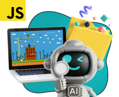 Язык программирования JavaScript + AI. Проектное обучение + геймификация + AI-помощники - КИБЕРшкола программирования для детей, компьютерные курсы для школьников, начинающих и подростков - KIBERone г. Дрожжино