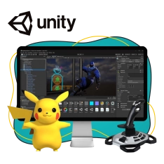 Мир игр на Unity 2D на популярном движке + AI-помощники - КИБЕРшкола программирования для детей, компьютерные курсы для школьников, начинающих и подростков - KIBERone г. Дрожжино