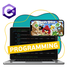 Программирование на C#. Удивительный мир 2D-игр - КИБЕРшкола программирования для детей, компьютерные курсы для школьников, начинающих и подростков - KIBERone г. Дрожжино